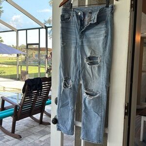 American Eagle Outfitters Blue Jeans Distressed Sz 6